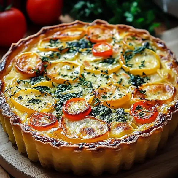 Kartoffel-Quiche mit Kartoffelteig