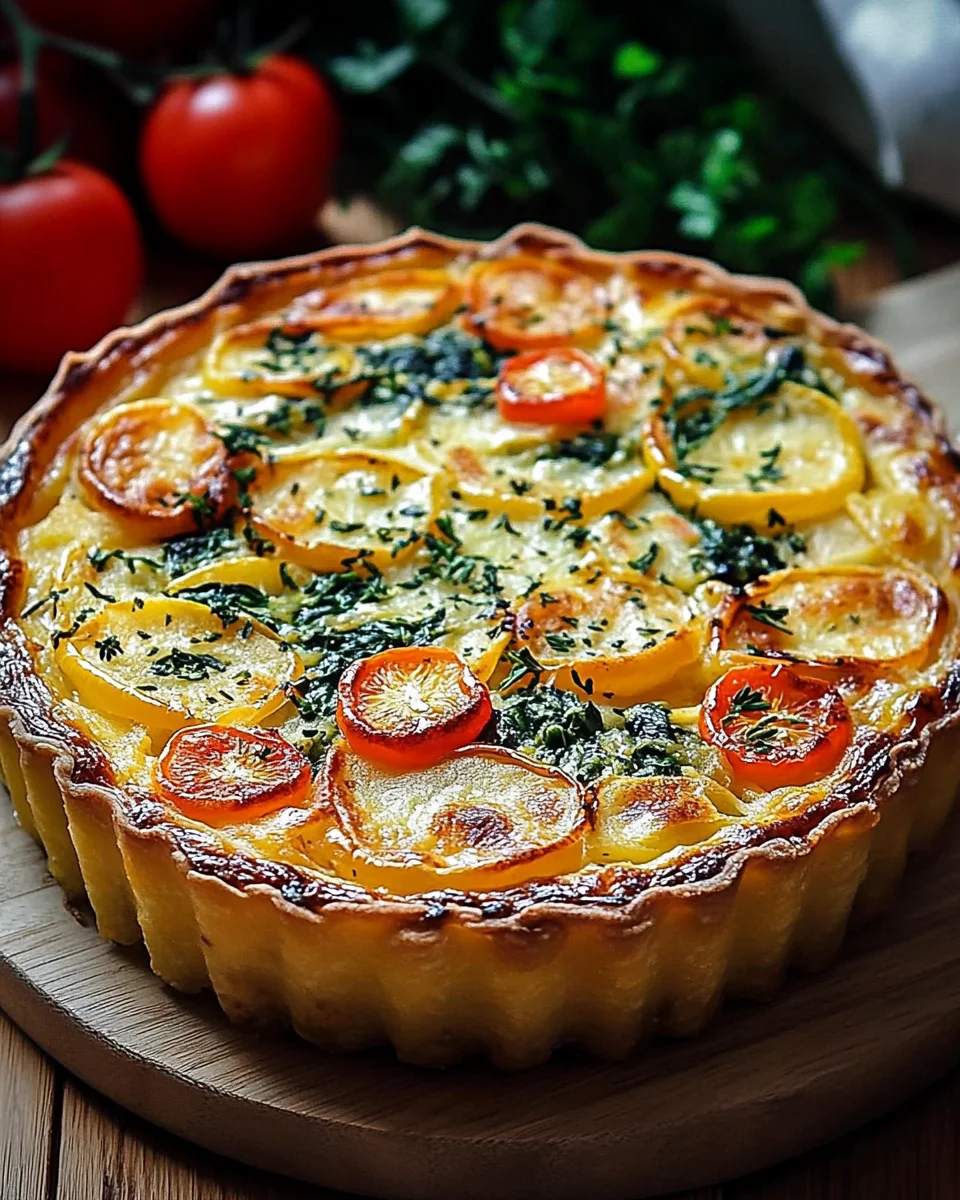 Kartoffel-Quiche mit Kartoffelteig