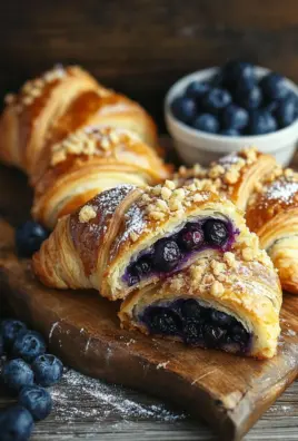 Kartoffelhörnchen mit Blaubeeren & Streuseln 32 Kartoffelhörnchen mit Blaubeeren & Streuseln