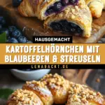 Kartoffelhörnchen mit Blaubeeren & Streuseln 28 Pinterest Hidden Image