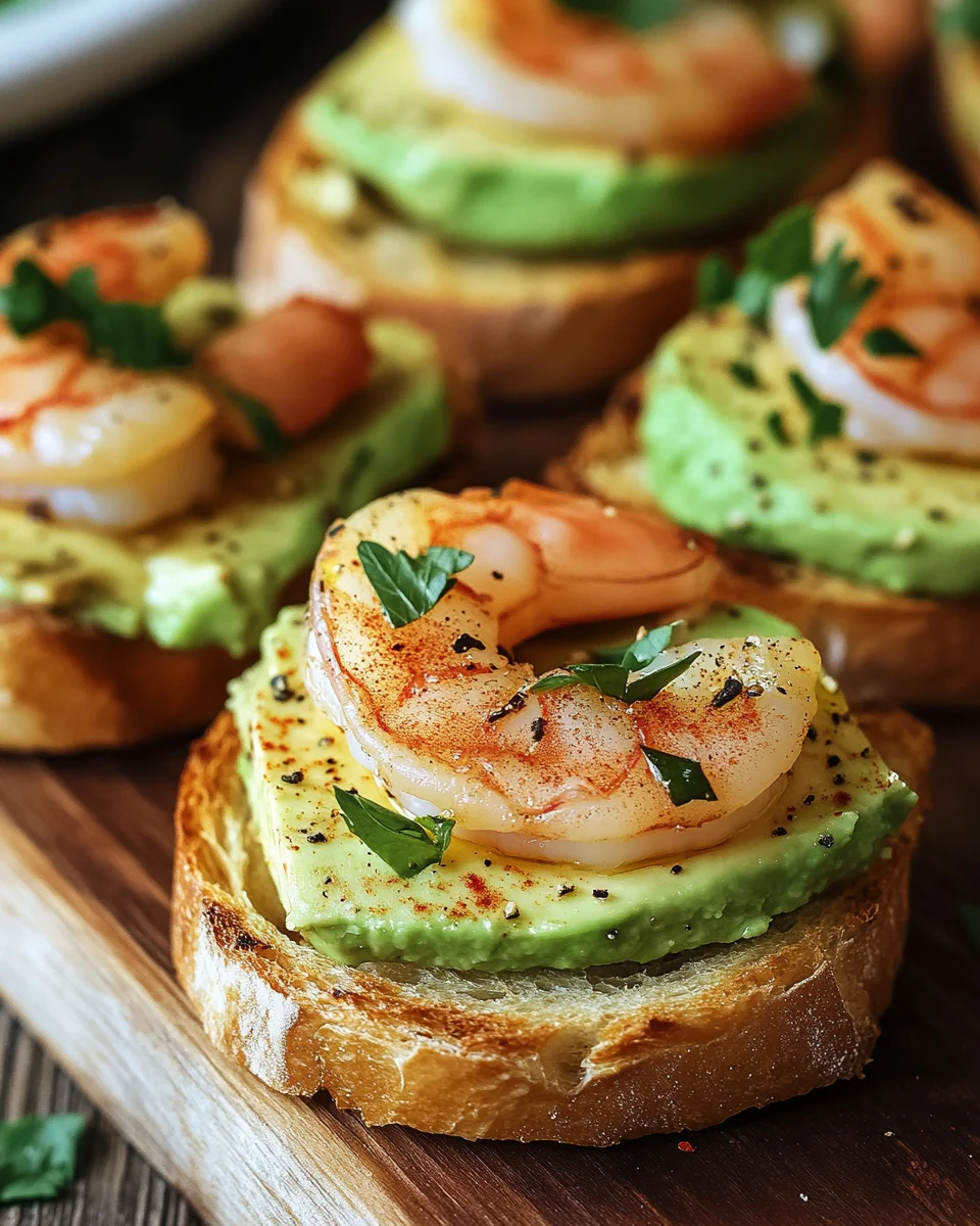 Knoblauch-Garnelen-Crostini mit Avocado 21 Knoblauch-Garnelen-Crostini