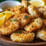 Knoblauch Parmesan Garnelen aus der Hei&szlig;luftfritteuse