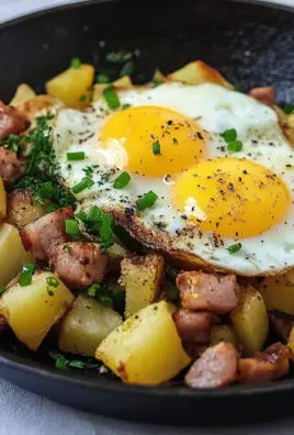 Leberkäse-Kartoffel-Pfanne mit Spiegelei von FrlM