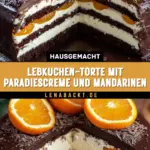 Lebkuchen-Torte mit Paradiescreme und Mandarinen 22 Pinterest Hidden Image