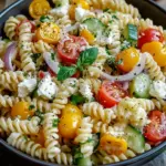 Leichter Nudelsalat mit Joghurt-Dressing