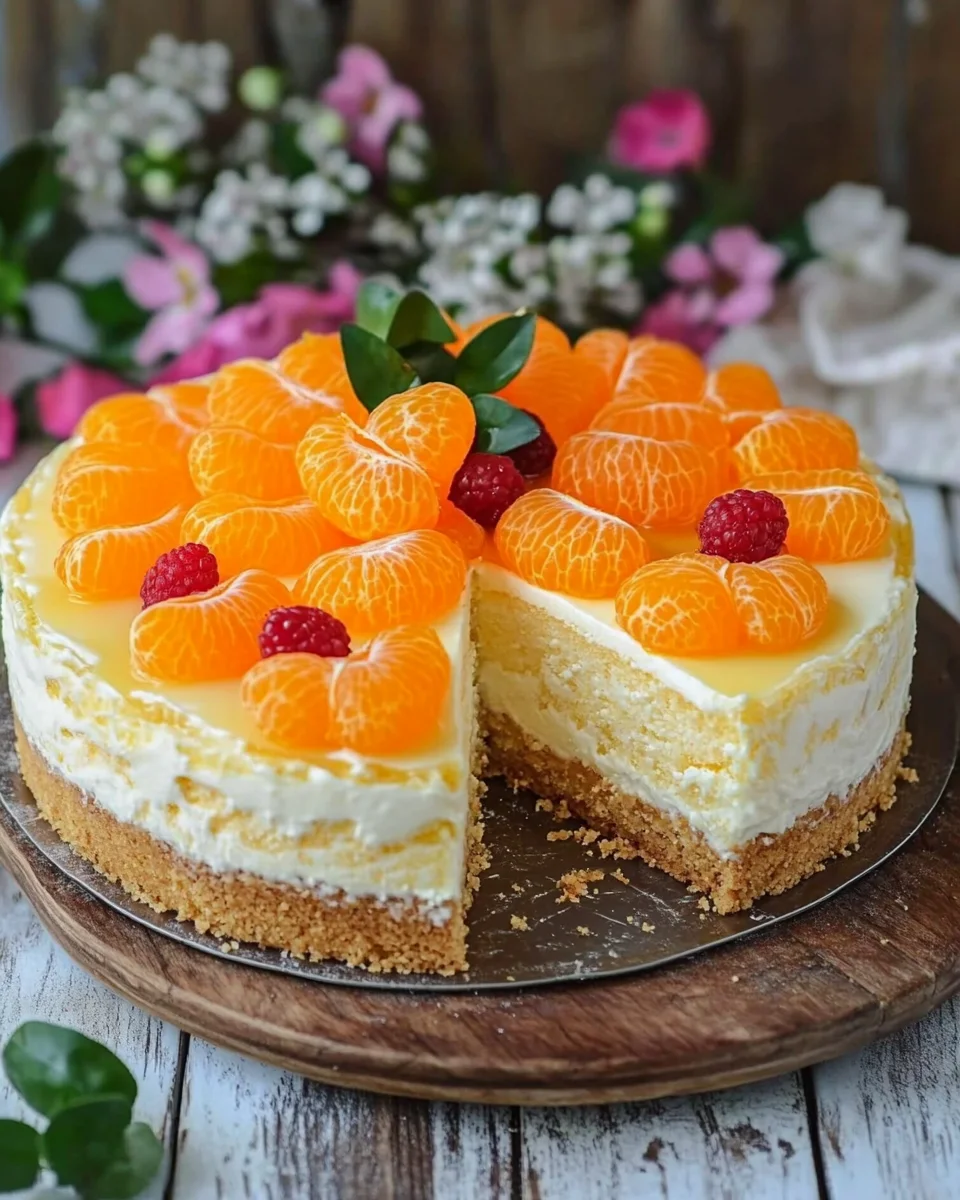 Mandarinen-Quark-Kuchen mit Geheimzutat