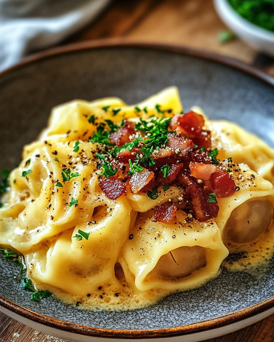 Maultaschen Carbonara 18 Maultaschen