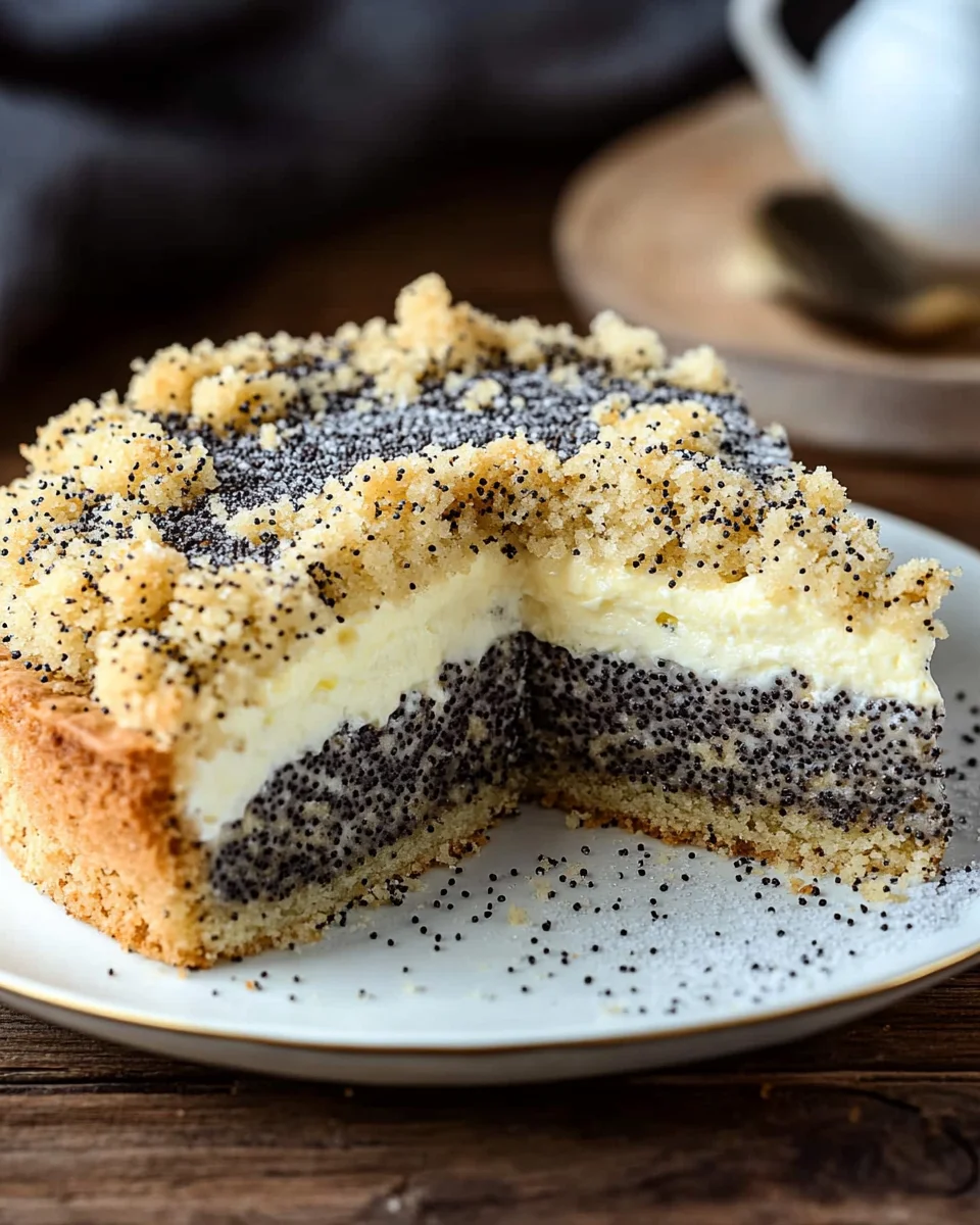 Mohnkuchen mit Streusel 24 Mohnkuchen