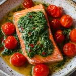 Ofenlachs mit Spinat