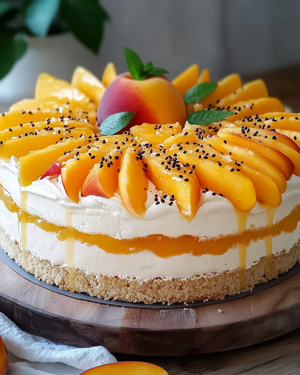 Pfirsich-Maracuja-Torte