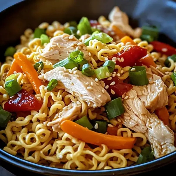Ramen-Chinesischer Hähnchensalat