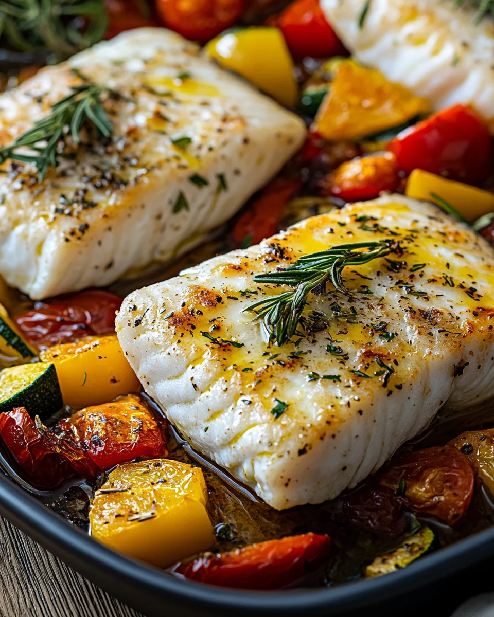 Rezept für mediterran gebackene Fischfilets mit Gemüse 23 Rezept
