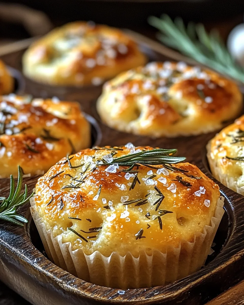 Rosmarin-Knoblauch-Focaccia-Muffins