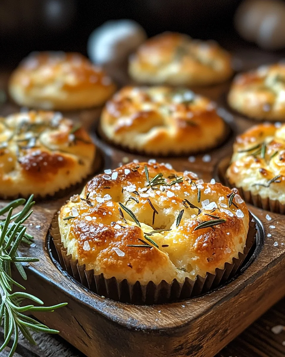 Rosmarin-Knoblauch-Focaccia-Muffins
