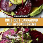 Rote Bete Carpaccio auf Avocadocreme 16 Pinterest Hidden Image