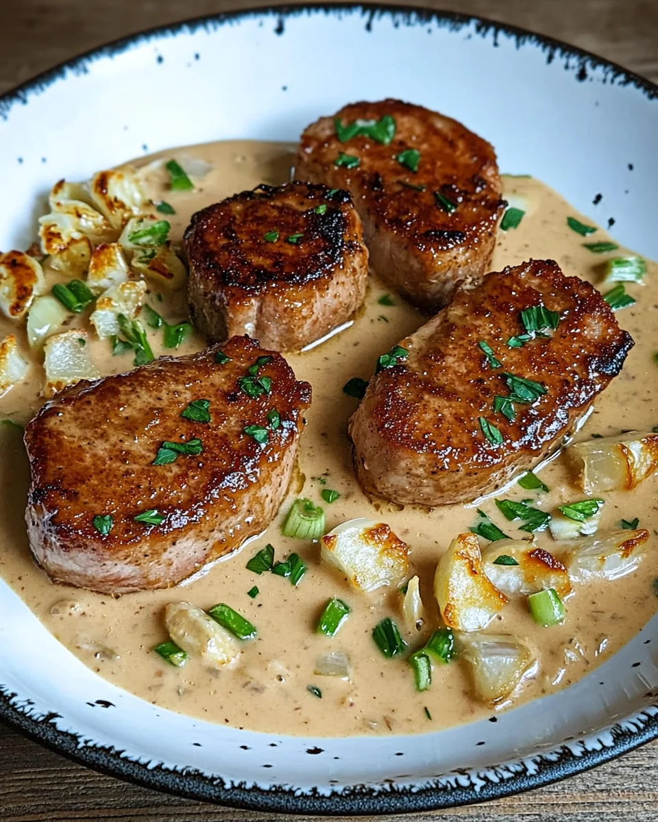 Schweinefilet in cremiger Sahnesauce Rezept