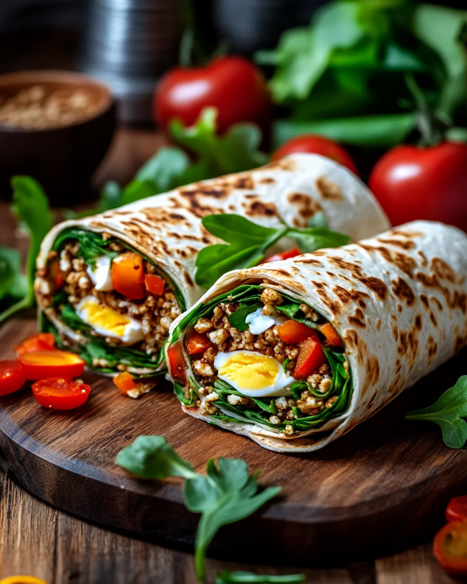 Selbstgemachte Proteinwraps 17 Selbstgemachte