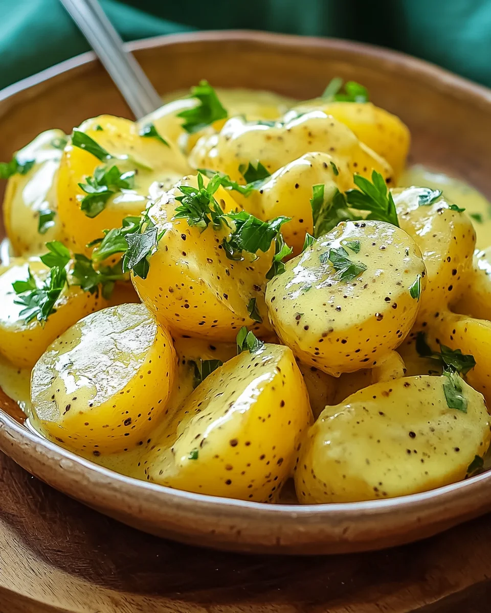 Senfsauce mit Salzkartoffeln 20 Senfsauce
