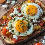 Shakshouka-Toast mit Feta-Spiegeleiern