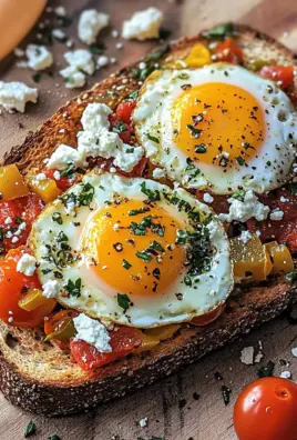 Shakshouka-Toast mit Feta-Spiegeleiern