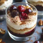 Spekulatius Tiramisu mit Gew&uuml;rzkirschen - Dessert im Glas