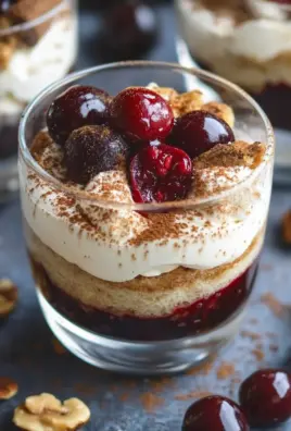 Spekulatius Tiramisu mit Gewürzkirschen - Dessert im Glas