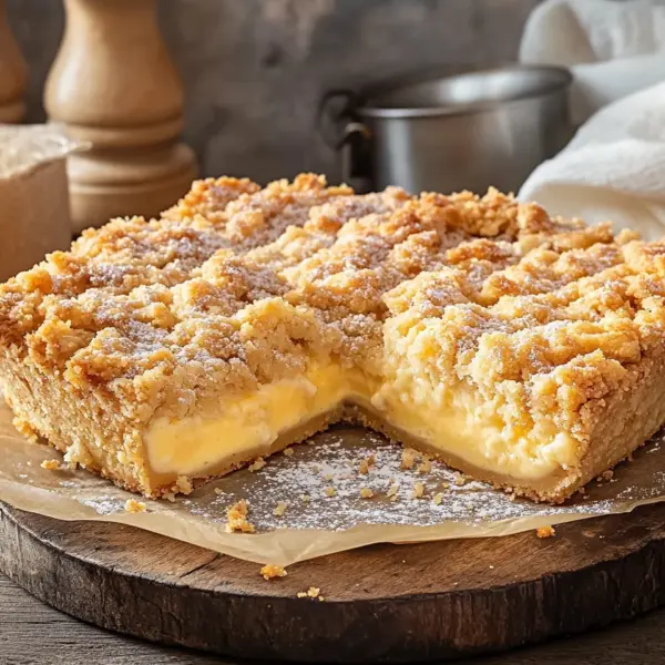 Streuselkuchen mit Pudding