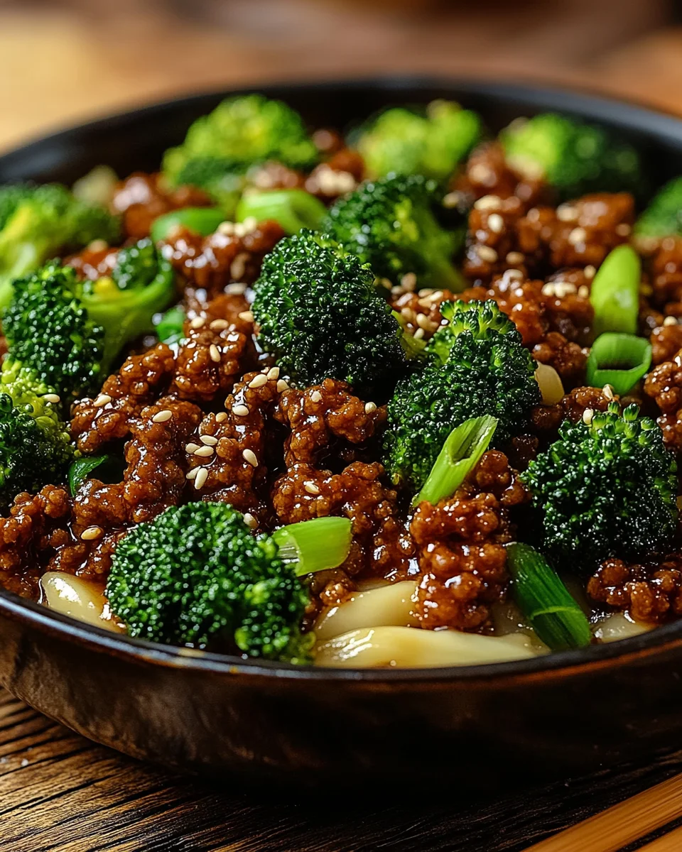 Teriyaki-Hackfleisch-Pfanne