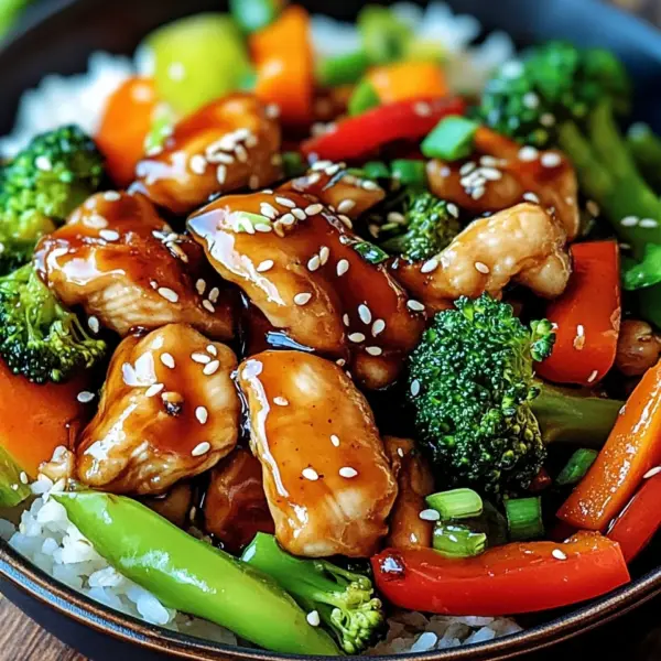 Teriyaki-Hähnchen mit Gemüse