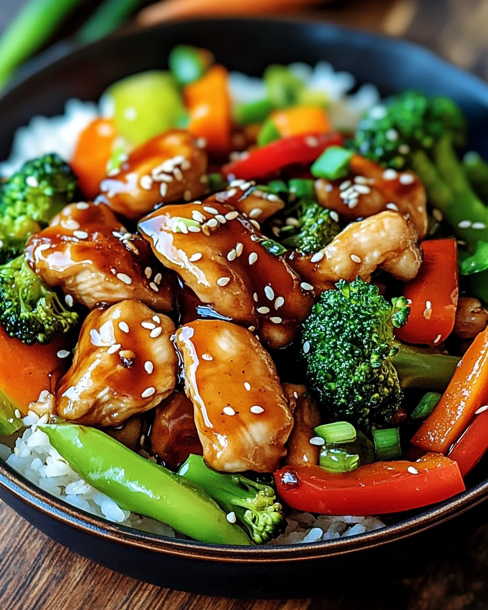 Teriyaki-H&auml;hnchen mit Gem&uuml;se