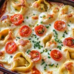 Tortellini-Auflauf mit Tomaten & Mozzarella