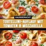 Tortellini-Auflauf mit Tomaten & Mozzarella 18 Pinterest Hidden Image