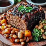 Veganer Braten mit Bohnen