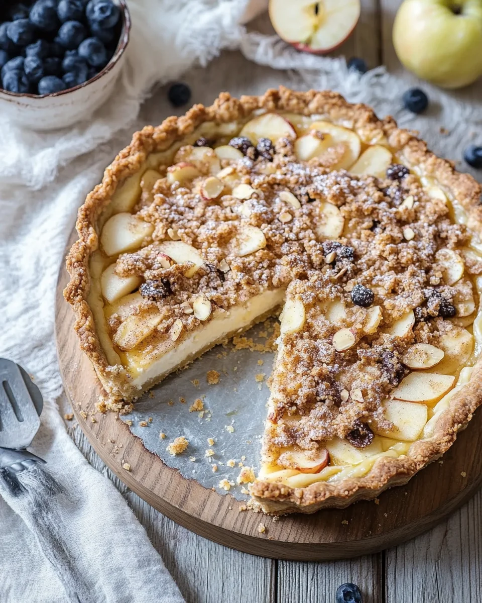 Würziger Bratapfel-Käsekuchen mit Zimtstreuseln 18 Würziger