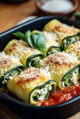 Zucchini-Cannelloni mit Ricotta-Spinat-Füllung 27 Zucchini-Cannelloni mit Ricotta-Spinat-Füllung