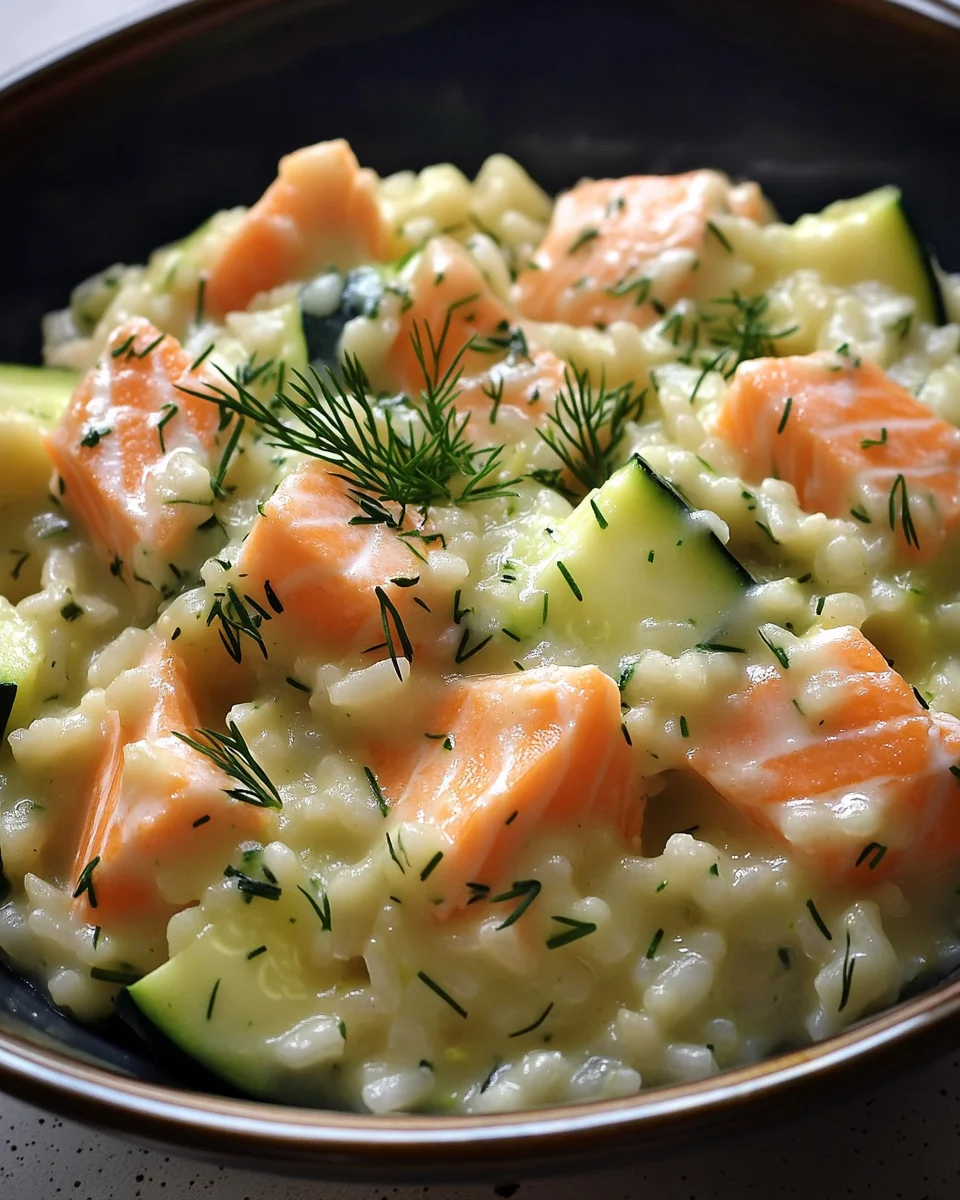 Zucchini-Lachs-Risotto