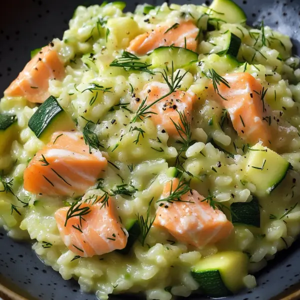 Zucchini-Lachs-Risotto