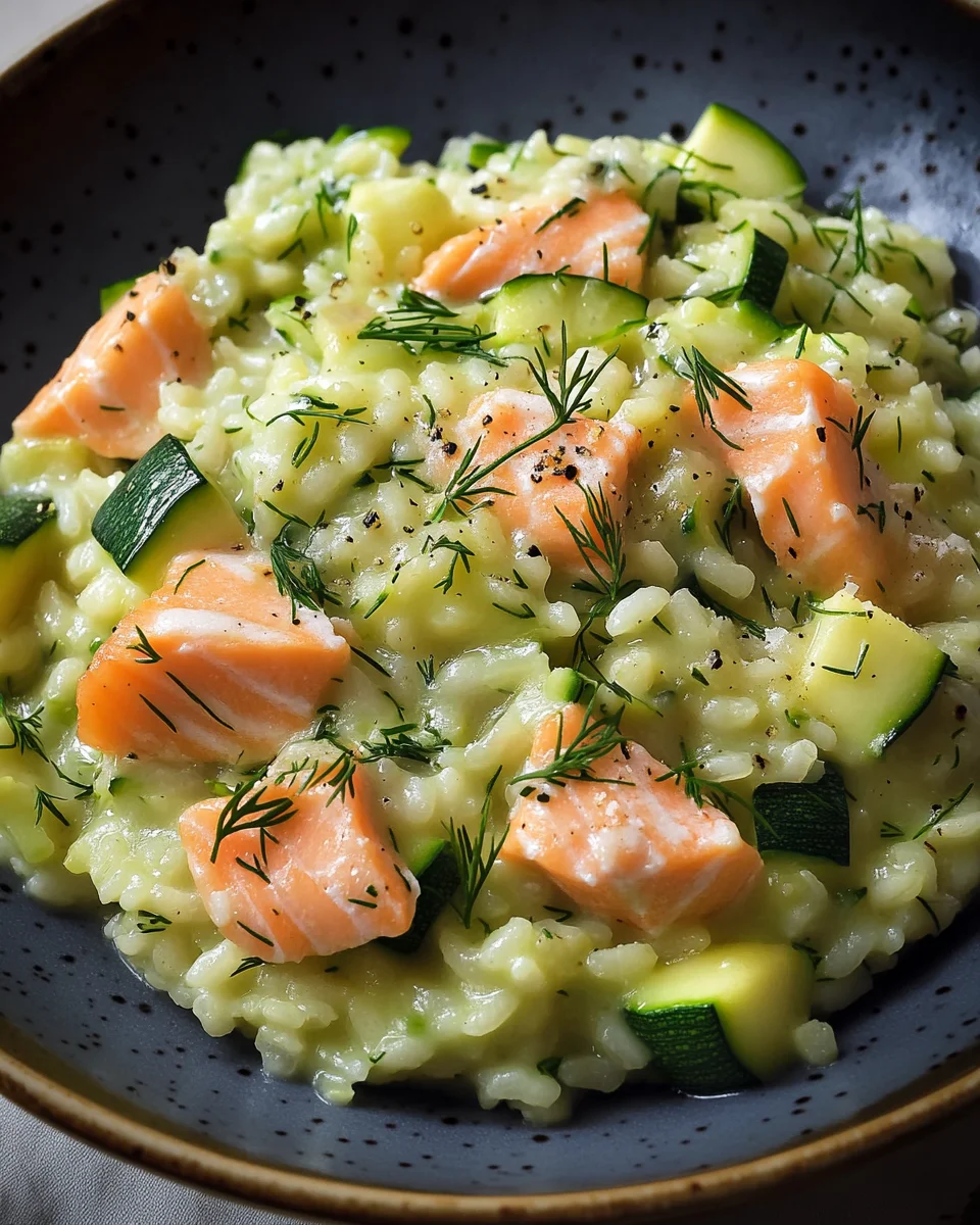 Zucchini-Lachs-Risotto