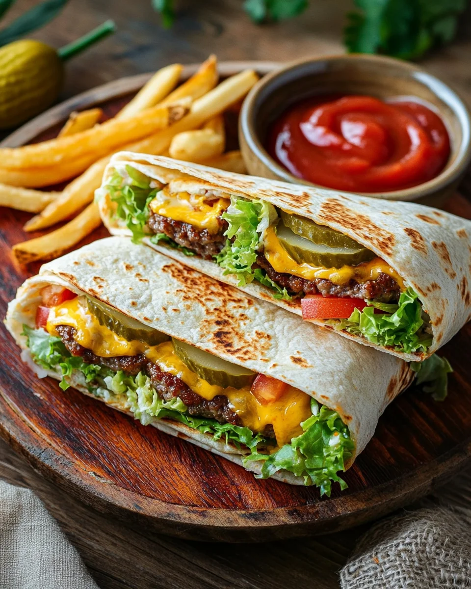 Cheeseburger-Wraps