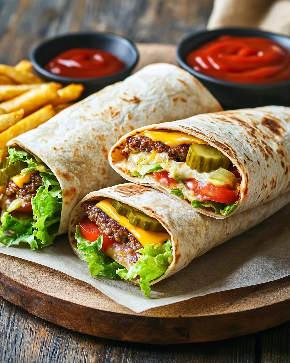 Cheeseburger-Wraps
