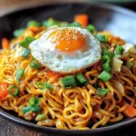 Chinesische Bratnudeln mit Ei