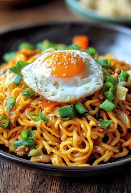Chinesische Bratnudeln mit Ei