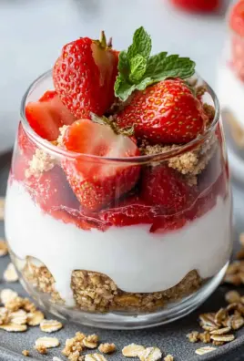 Erdbeer-Dessert im Glas mit Joghurt 25 Erdbeer-Dessert im Glas mit Joghurt