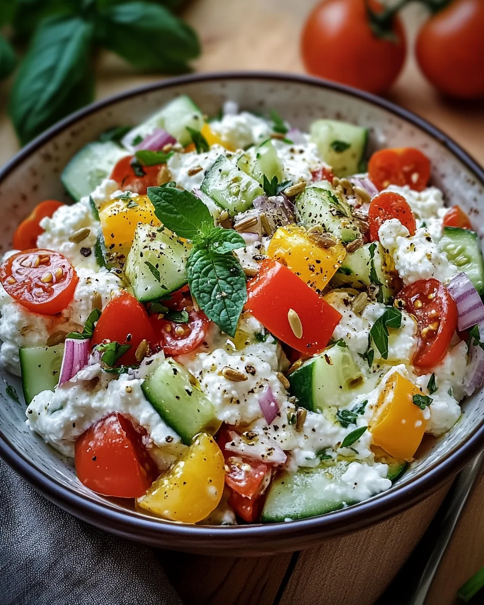 Hüttenkäse-Salat