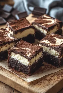 Käsekuchen Brownies mit Frischkäse und Schokolade