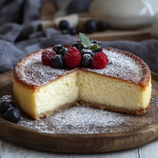 Käsekuchen ohne Boden