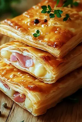 Knusprige Blätterteig-Schinken-Käse