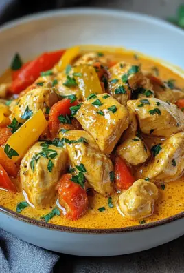 Paprika-Sahne-Hähnchen