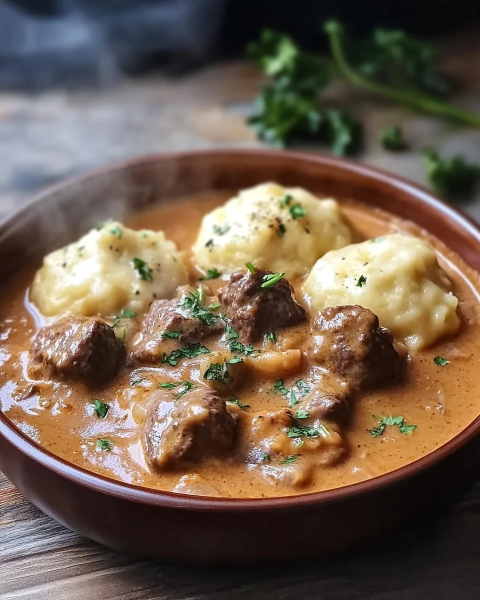 Butterzartes Rahmgulasch mit Serviettenknödel 24 Butterzartes Rahmgulasch mit Serviettenknödel