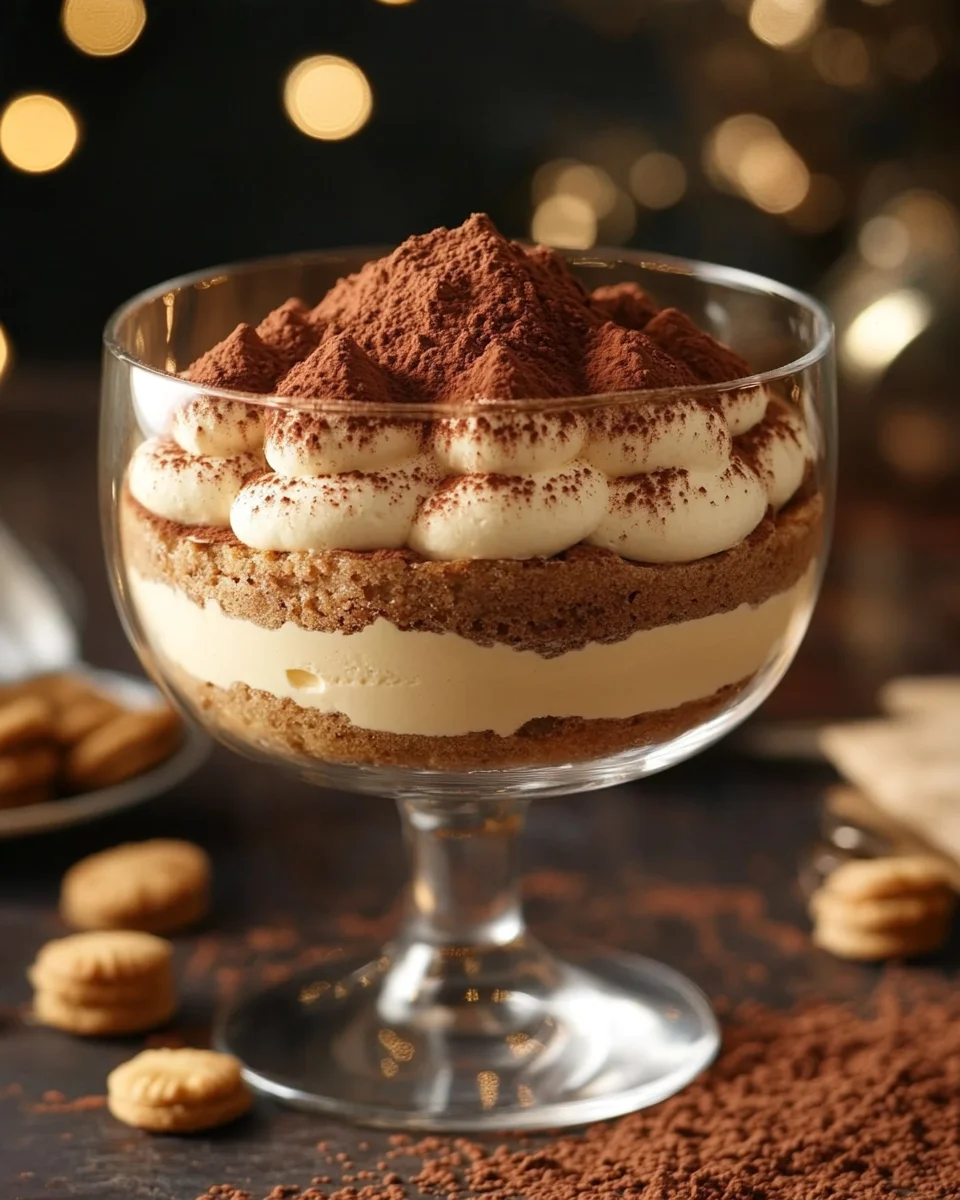 Capuccino-Creme, die wie Tiramisu schmeckt
